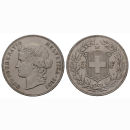 Schweiz 5 Franken 1891 B Frauenkopf