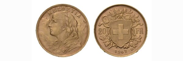 20 Franken Goldvreneli