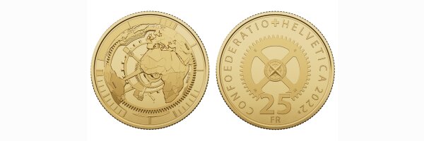 25 Franken Goldmünzen ab 2022 bis heute