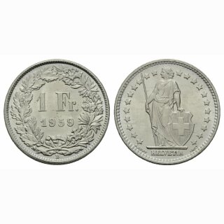 Schweiz 1 Franken 1959 B