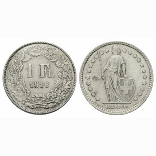 Schweiz 1 Franken 1916 B