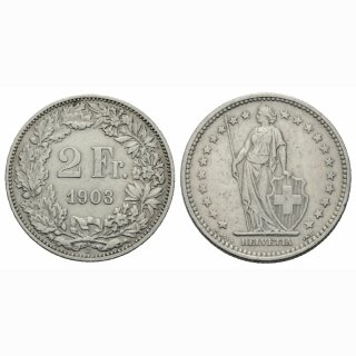Schweiz 2 Franken 1903 B