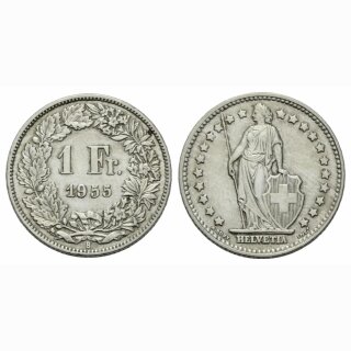 Schweiz 1 Franken 1955 B