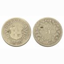Schweiz 5 Rappen 1850 o. MZ Ohne Münzzeichen RAR