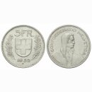 Schweiz 5 Franken 1952 B