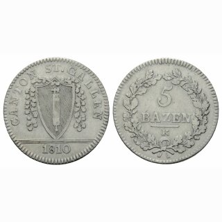 St. Gallen 5 Bazen 1810 K