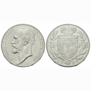 Liechtenstein 5 Franken 1924