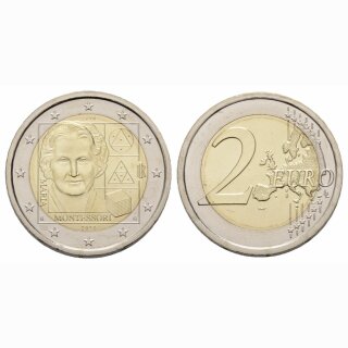 Italien 2 Euro  2020 Geb. M. Montessori