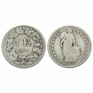 Schweiz 1 Franken 1875 B