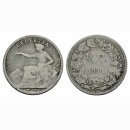 Schweiz 1/2 Franken  1851 A