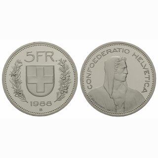 Schweiz 5 Franken  1988 B