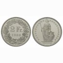 Schweiz 2 Franken 1988 B
