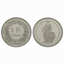 Schweiz 1 Franken 1988 B