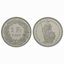 Schweiz 1 Franken 1989 B