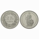 Schweiz 2 Franken 1990 B