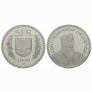 Schweiz 5 Franken  1991 B
