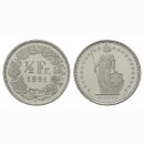 Schweiz 1/2 Franken  1991 B