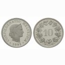 Schweiz 10 Rappen  1991 B