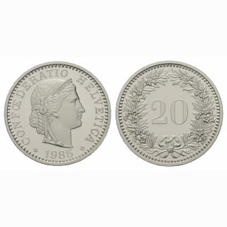 Schweiz 20 Rappen 1985 B