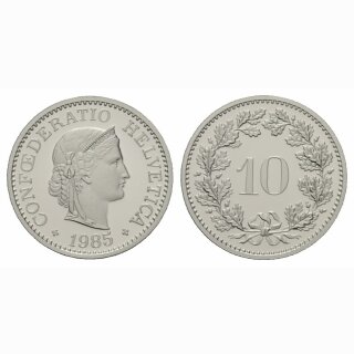 Schweiz 10 Rappen 1985 B