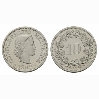 Schweiz 10 Rappen 1982 B