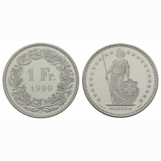 Schweiz 1 Franken  1990 B