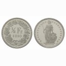 Schweiz 1/2 Franken 1990 B