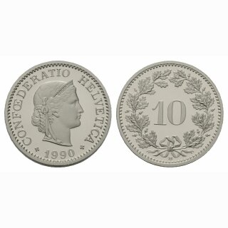 Schweiz 10 Rappen 1990 B