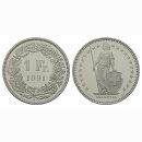 Schweiz 1 Franken  1991 B