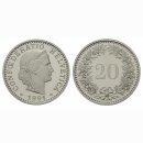 Schweiz 20 Rappen 1991 B