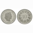 Schweiz 10 Rappen 1991 B