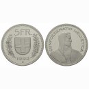 Schweiz 5 Franken 1992 B