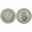 Schweiz 1 Franken  1992 B
