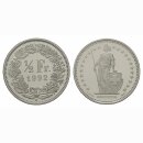 Schweiz 1/2 Franken 1992 B