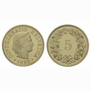 Schweiz 5 Rappen 1992 B
