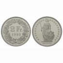 Schweiz 2 Franken 1993 B