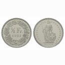 Schweiz 1/2 Franken 1993 B