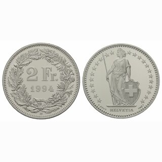 Schweiz 2 Franken 1994 B