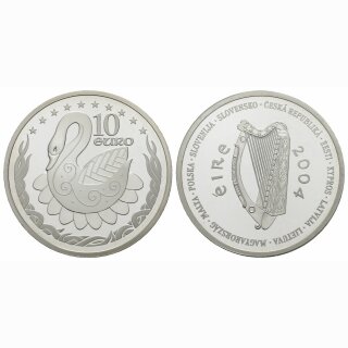 Irland 10 Euro  2004  Schwan