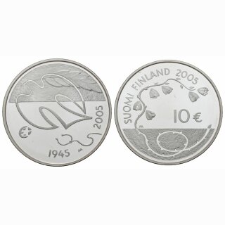 Finnland 10 Euro  2005 60 Jahre Frieden