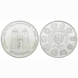 Portugal  10 Euro  2005 Kathedrale von Porto
