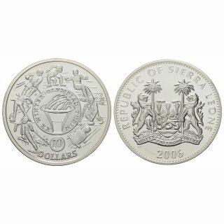 Sierra Leone 10 Dollar 2006 Olympiade Turin