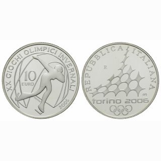 Italien 10 Euro  2005 Olympiade Turin