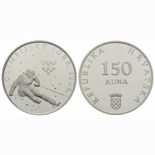 Kroatien 150 Kuna 2006 Olympiade Turin