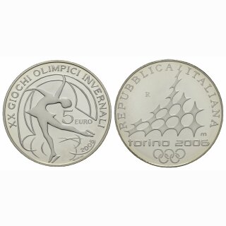 Italien 5 Euro  2005 Olympiade Turin