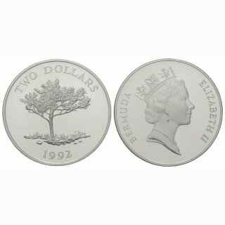 Bermuda 2 Dollar 1992