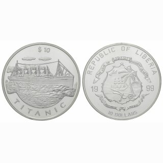 Liberia 10 Dollar 1999 titanic