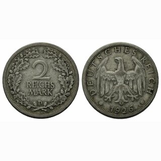 Deutschland 2 Reichsmark 1926 D