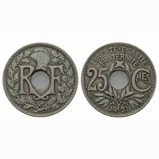 Frankreich 25 Centimes 1921