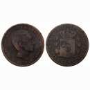 Spanien 10 Centesimos  1879